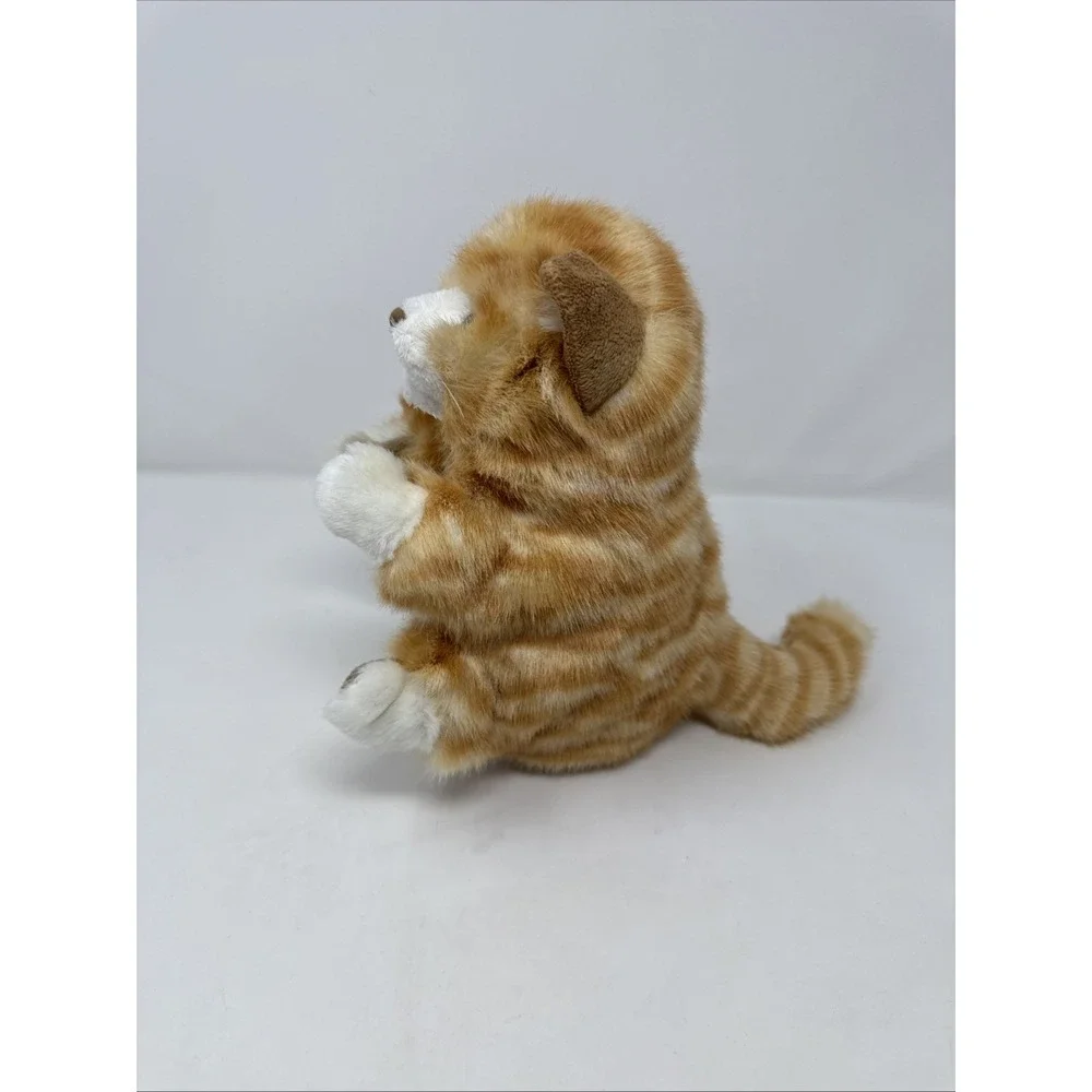 Folkmanis Orange Tabby Kitten Hand Puppet‎ Striped Tiger Kitty Cat Plush